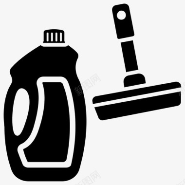 清洁工具浴室清洁家庭清洁图标图标