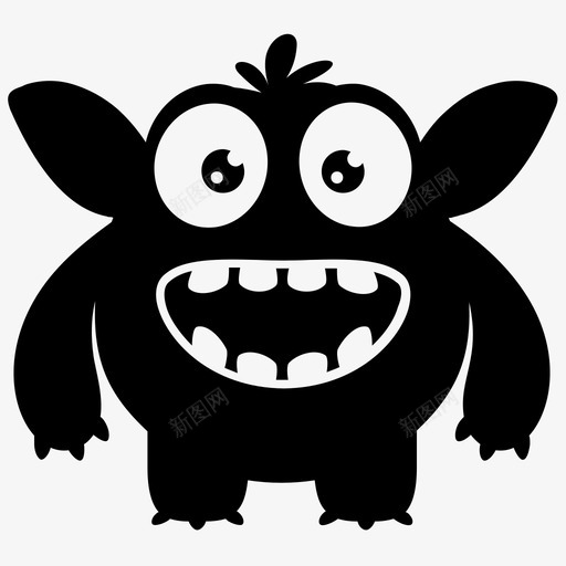 细菌怪物肮脏的生物怪物卡通图标svg_新图网 https://ixintu.com 三眼怪物 可爱有趣的怪物角色 怪物卡通 细菌怪物 肮脏的生物