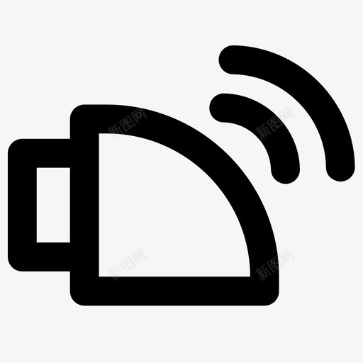 Wifi多媒体元素粗体圆形图标svg_新图网 https://ixintu.com Wifi 多媒体元素 粗体圆形