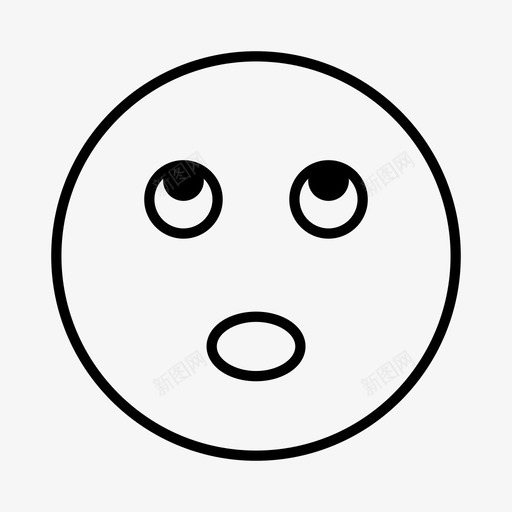 叹息表情情绪图标svg_新图网 https://ixintu.com 叹息 呼气 情绪 脸 表情
