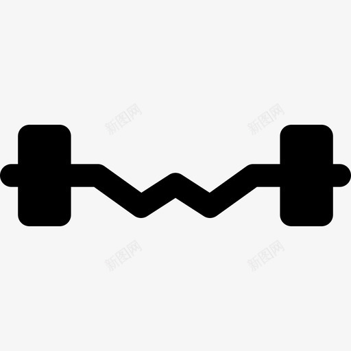 重量健身和器械实心填充图标svg_新图网 https://ixintu.com 健身和器械实心 填充 重量