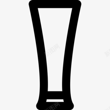品脱酒吧玻璃杯和瓶子直线型图标图标