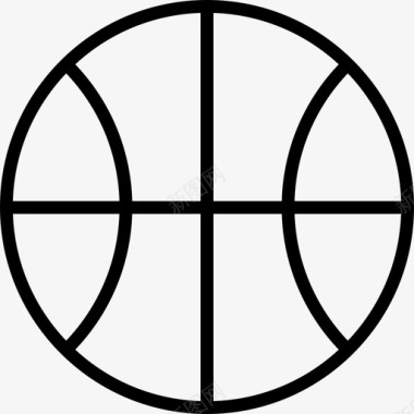 篮球运动11直线型图标图标