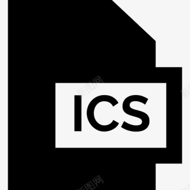 Ics文件格式集合填充图标图标