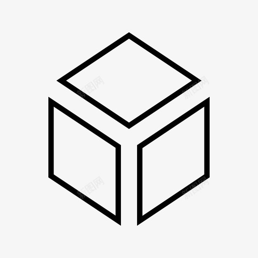 三维立体立体立体盒图标svg_新图网 https://ixintu.com 三维立体立体立体盒