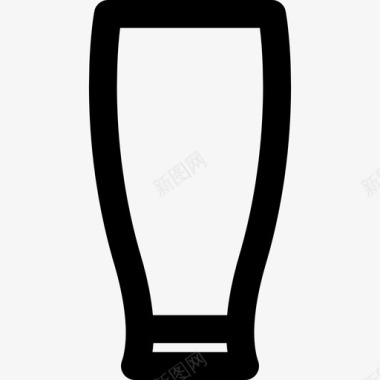 品脱酒吧玻璃杯和瓶子直线型图标图标
