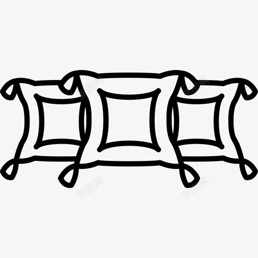 装饰垫建筑复古家具图标svg_新图网 https://ixintu.com 复古家具 建筑 装饰垫