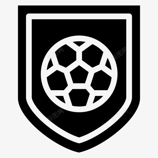 足球徽章俱乐部足球图标svg_新图网 https://ixintu.com 体育 俱乐部 足球 足球徽章