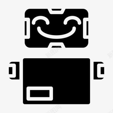 机器人交付安卓建筑图标图标
