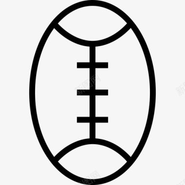 橄榄球运动11直线型图标图标