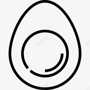 煮蛋食物7直系图标图标