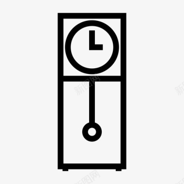 钟表钟家具图标图标
