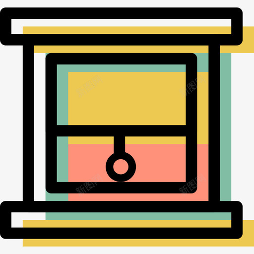 窗户家具套件颜色图标svg_新图网 https://ixintu.com 家具套件 窗户 颜色