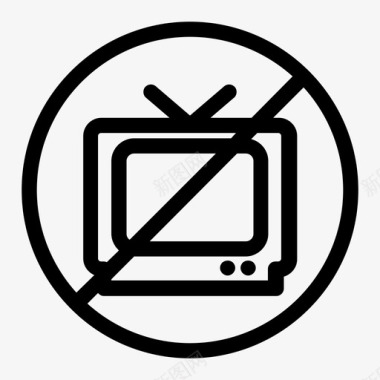 电视没有电视图标图标