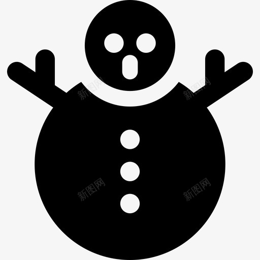 雪人假期满了图标svg_新图网 https://ixintu.com 假期满了 雪人