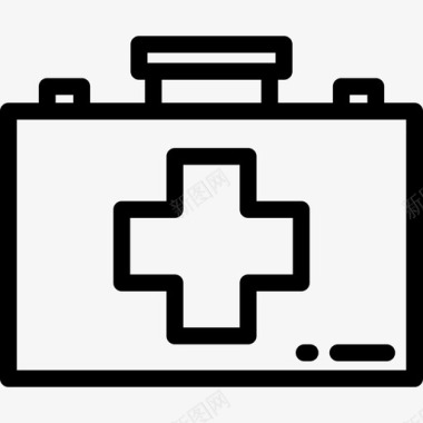 急救医疗要素线性线性图标图标