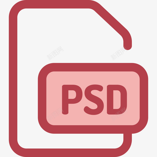 Psddesigntools8红色图标svg_新图网 https://ixintu.com Psd designtools8 红色