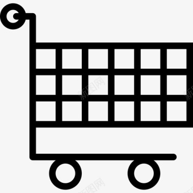 购物车商务集合2直线图标图标