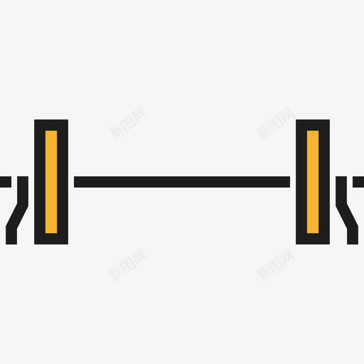 哑铃运动4线性颜色图标svg_新图网 https://ixintu.com 哑铃 线性颜色 运动4