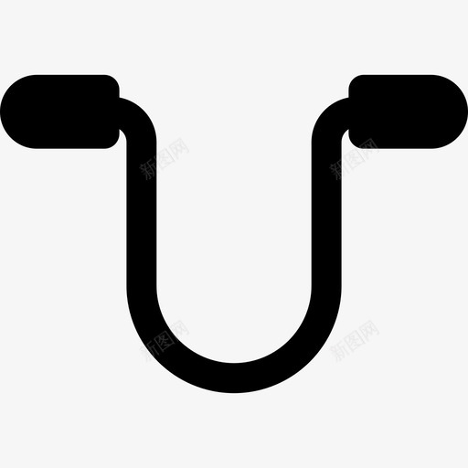 跳绳健身器材坚固填充图标svg_新图网 https://ixintu.com 健身器材坚固 填充 跳绳