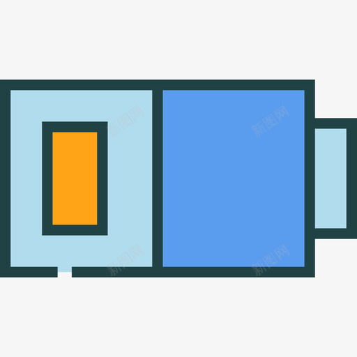 电池电子6线性颜色图标svg_新图网 https://ixintu.com 电子6 电池 线性颜色