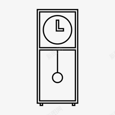 钟表钟家具图标图标