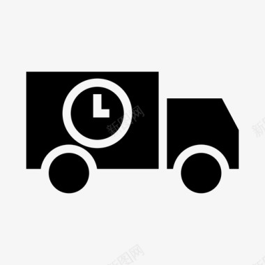 交货快速卡车装运图标图标