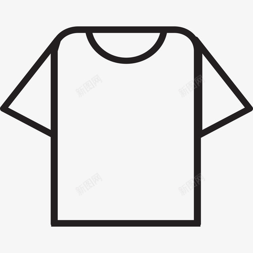 衬衫时尚和精品直线图标svg_新图网 https://ixintu.com 时尚和精品 直线 衬衫
