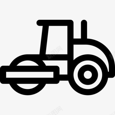 拖拉机运输施工运输图标图标