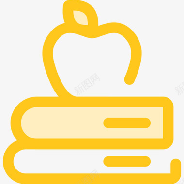 书籍学校收藏3黄色图标图标