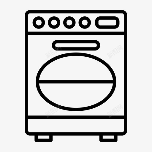 洗碗机器具装置图标svg_新图网 https://ixintu.com 器具 家用 家用设备和器具概述 洗碗机 装置