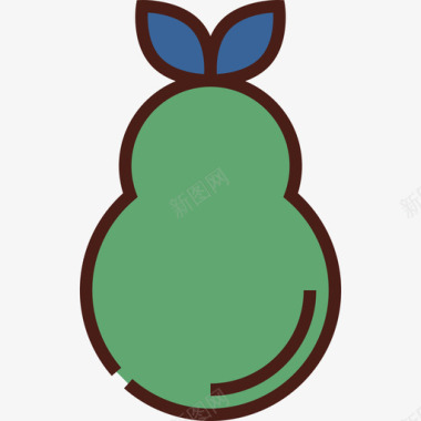 梨食品6线颜色图标图标