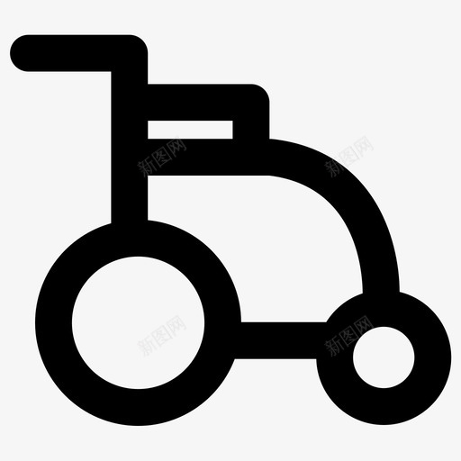轮椅加粗轮廓医疗元素2加粗圆形图标svg_新图网 https://ixintu.com 加粗圆形 加粗轮廓医疗元素2 轮椅