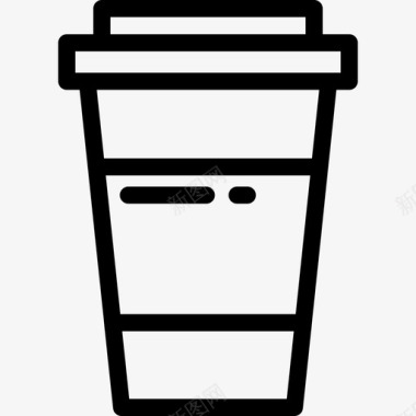咖啡食品和餐厅直系图标图标
