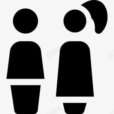 家庭充实的妇女节图标图标