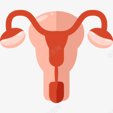 子宫妊娠扁平图标图标