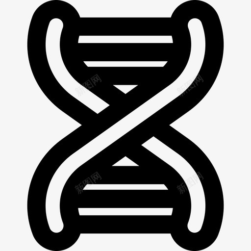 Dna科学研究6线性图标svg_新图网 https://ixintu.com Dna 科学研究6 线性