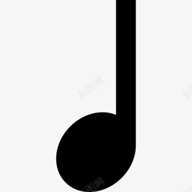 四分音符音乐音乐符号和注释图标图标