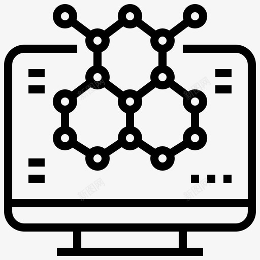 分子原子生物化学图标svg_新图网 https://ixintu.com 分子 原子 生物化学 生物化学线 生物学