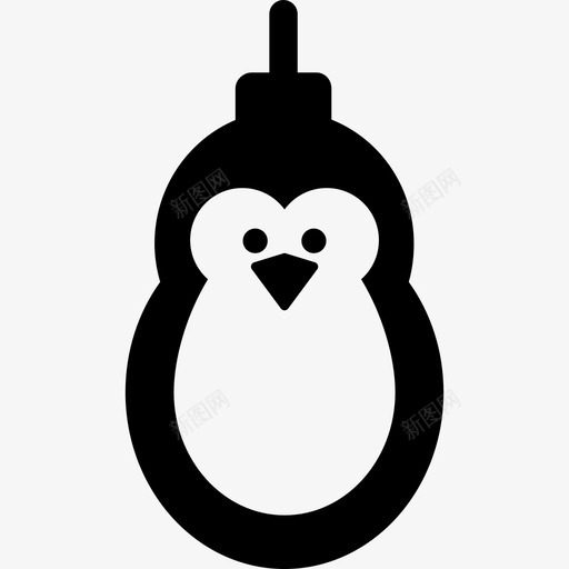 企鹅动物圣诞礼物图标svg_新图网 https://ixintu.com 企鹅 动物 圣诞礼物