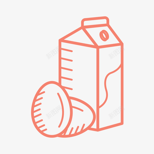 牛奶盒装纸箱图标svg_新图网 https://ixintu.com 奶制品 牛奶 盒装 纸箱 食品 饮料
