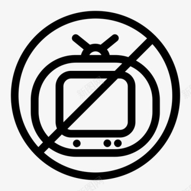 电视没有电视图标图标