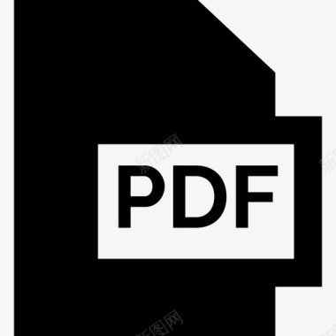 Pdf文件格式集合已填充图标图标