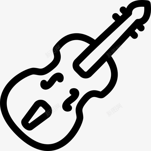 小提琴音乐和多媒体线性线性图标svg_新图网 https://ixintu.com 小提琴 线性 音乐和多媒体线性