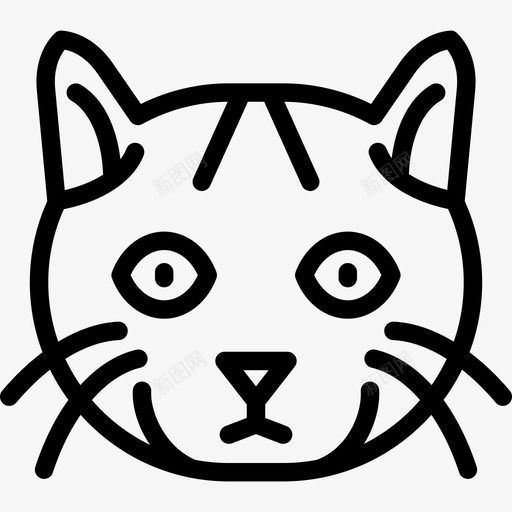 曼克斯猫猫品种直系图标svg_新图网 https://ixintu.com 曼克斯猫 猫品种 直系