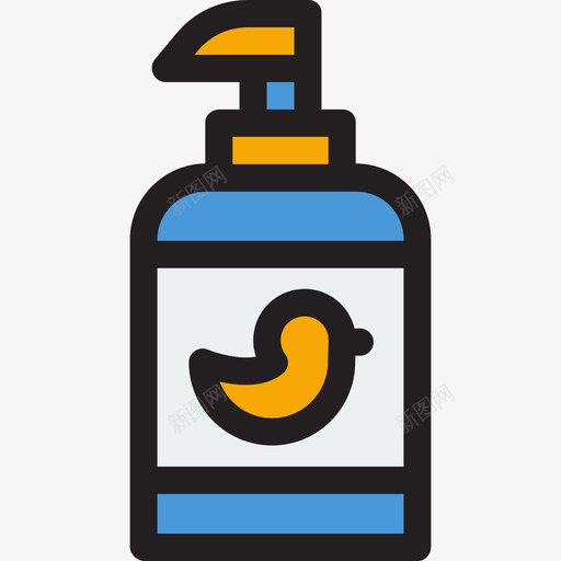 肥皂婴儿4线性颜色图标svg_新图网 https://ixintu.com 婴儿4 线性颜色 肥皂