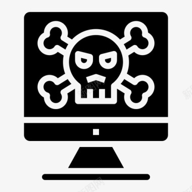 黑客电脑犯罪图标图标