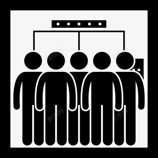 很多人在电梯里人群团体图标svg_新图网 https://ixintu.com 人群 团体 很多人在电梯里 打包 电梯