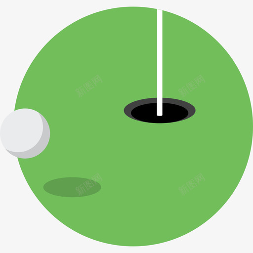 高尔夫运动彩色运动元素图标svg_新图网 https://ixintu.com 彩色运动元素 运动 高尔夫