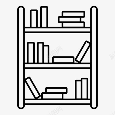 书柜书架架子图标图标